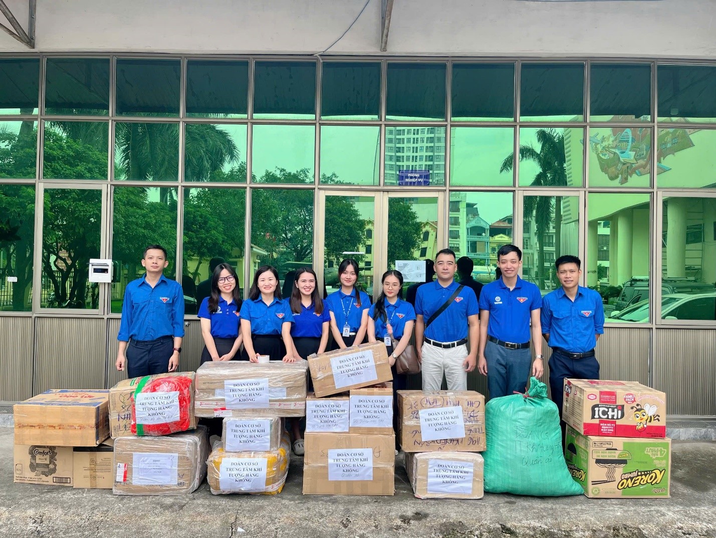 Đoàn cơ sở TT KTHK kêu gọi ủng hộ hướng tới các em học sinh vùng bão lũ